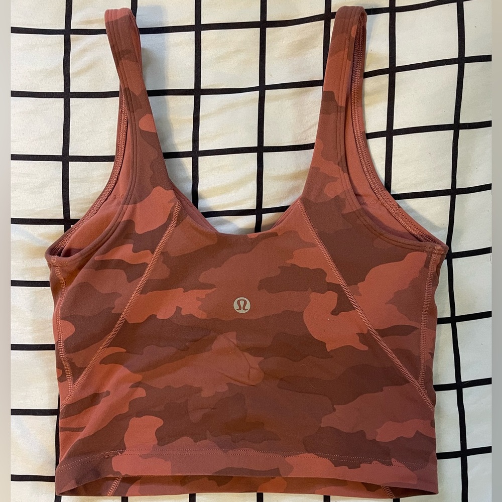 Lululemon pink camo align tank